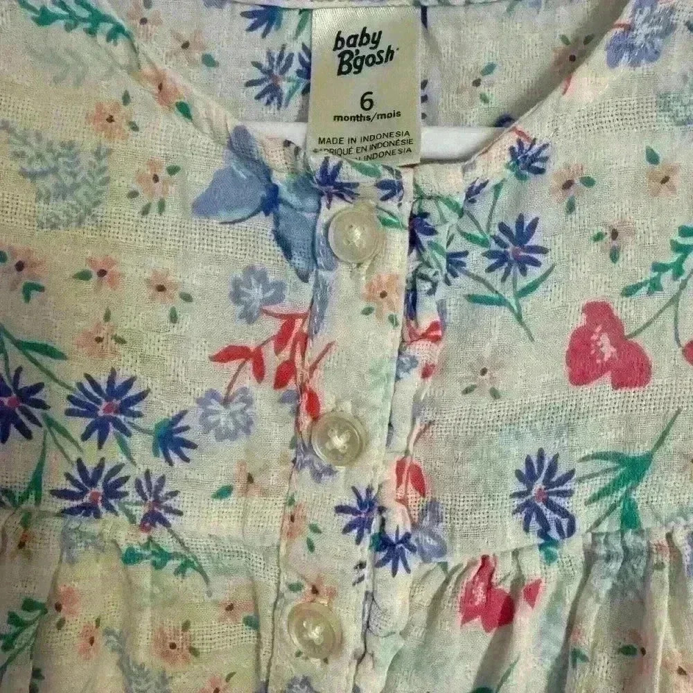 6m OshKosh B'Gosh Girls' Tops, floral EUC - Picture 3 of 4